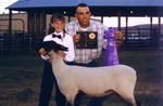 A winning sheep at the 2000 Sublette County Fair