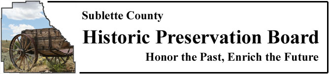 Sublette County Historic Preservation Board - Honor the Past, Enrich the Future