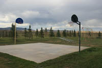 Basketball court in the LaBarge Town Park. Photo by Dawn Ballou, Pinedale Online!