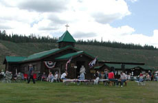 St Hubert the Hunter Church during the Bondurant BBQ