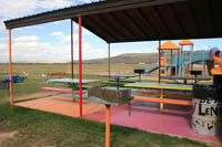 LaBarge town park picnic area. Photo by Dawn Ballou, Pinedale Online!