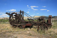 Ditcher used to dig irrigation canals in the early history of LaBarge. Photo by Dawn Ballou, Pinedale Online!