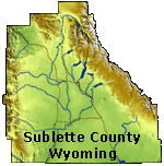 Sublette County in Western Wyoming